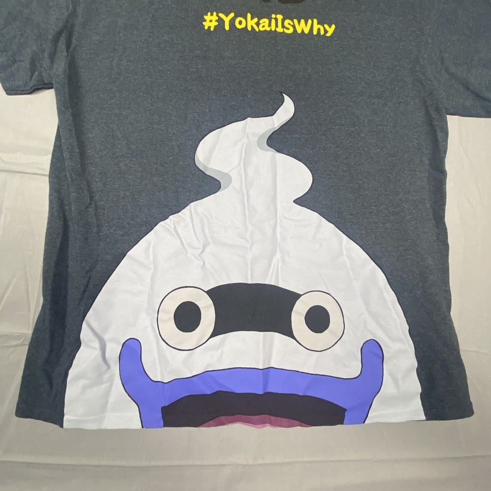 Gildan Whisper Yo Kai Nintendo Watch T Shirt Mens XL Heather Gray Cotton - Picture 11 of 15